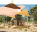 Cool Area Triangle 9 Feet 10 Inches Sun Shade Sail, UV Block Fabric Sail Perfect for Outdoor Patio Garden Swimming Pool in Color Cream   565564193